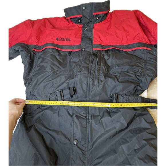 Vintage Columbia Ski Suit One Piece Snowsuit Jumpsuit Retro Black Red Mens XL - Picture 11 of 14